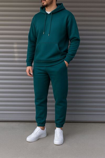 KONSEPT35 SET cu căptușeală din fleece FMAN PENTRU BĂRBAȚI 3 FIȘURI KA cu glu...