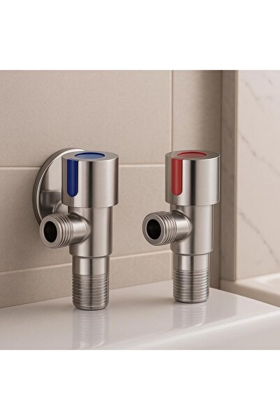 Viosa İnox Taharet Musluğu Aç Kapa 2'Li Set Ayna Dahil