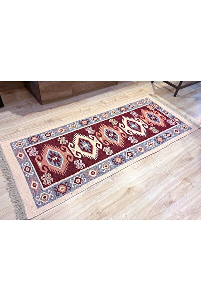 Casa de vis Online Traditional style carpet, cotton with jute, Casa De Vis Online, red, 80 x 200 CM