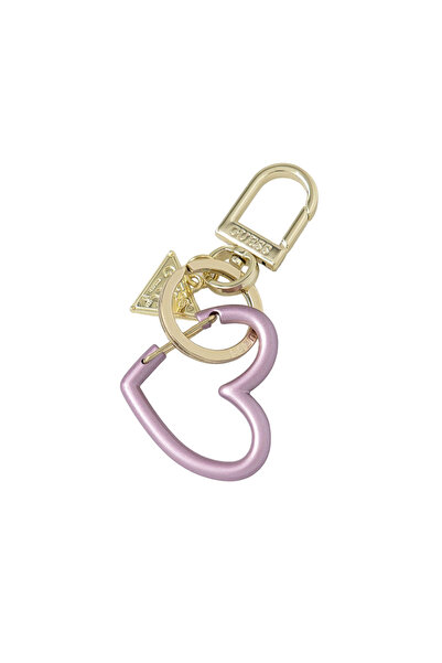 Guess , Guess, Heart Shape, Metal Keyring, RW7424, Purple