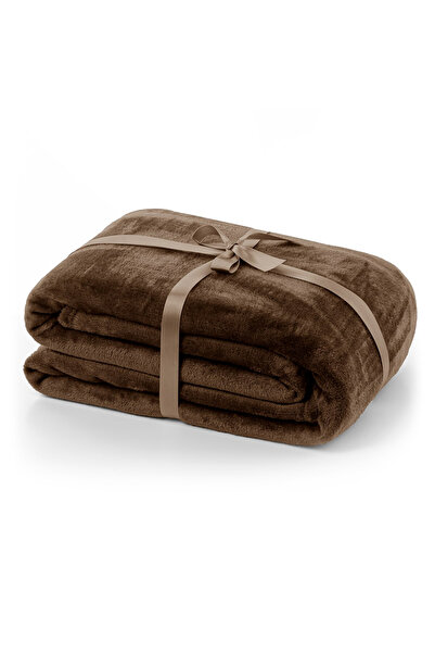 Deco King Classic pattern microfiber blanket, Small, 240 g/m2, 160x210 cm, brown