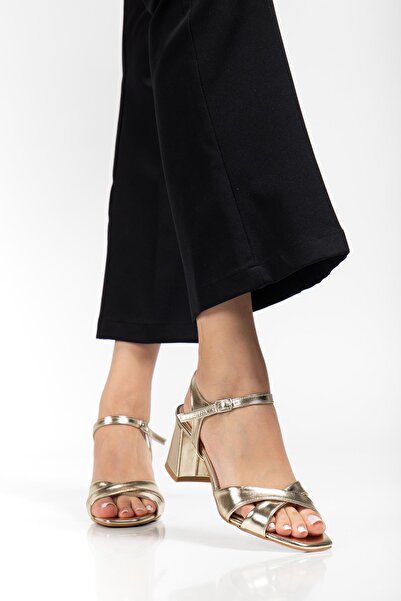 ALTIN TOPUK Women's Gold Heeled Shoes