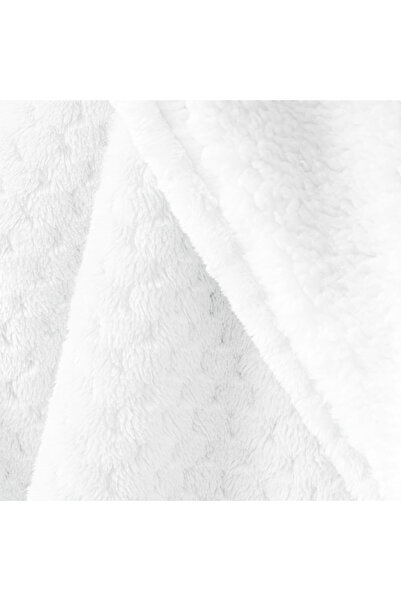 Amelia Home Jacquard relief blanket with modern pattern, Shleepy, 400 g/m2, 220x240 cm, white