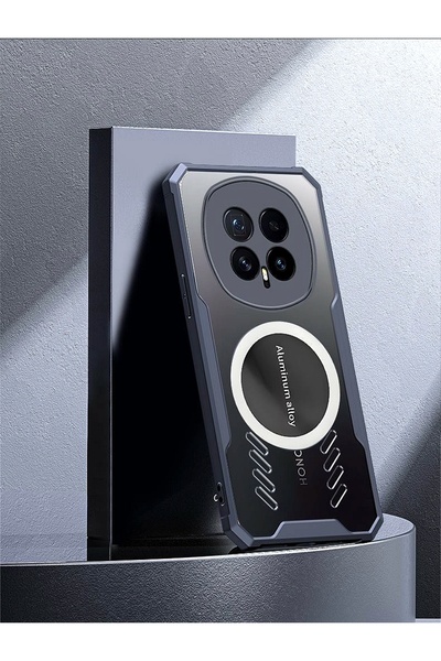 Generic جراب مغناطيسي لهاتف Honor Magic 8 Pro 5G، تصميم مجوف، تبديد سريع للحرارة، غطاء مقاوم للصدمات
