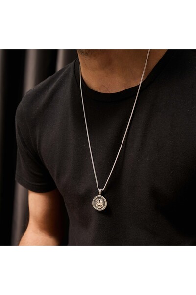 Umut silver Kurt Motifli 925 Ayar Gümüş Kolye Ucu