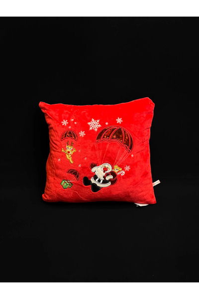 naniland.ro Pernă pătrată Moș Crăciun cu parașută