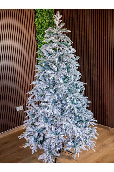 Selgot Brad de Crăciun artificial Alpine Elite, 180 cm, împodobit cu zăpadă – ramuri 2D+3D, 700 de vârfuri, cu balamale