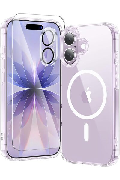 NEONI 3-in-1 iPhone 17 Case Clear, MagSafe Compatible, Screen & Camera Protectors