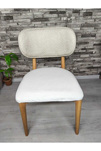 UzHome BOHEM SANDALYE KILIFI SADECE OTURMA GRUBU İTAL KUMAŞ AÇIK KREM RENGİ