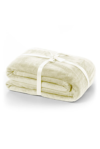Deco King Classic pattern microfiber blanket, Small, 240 g/m2, 160x210 cm, cream