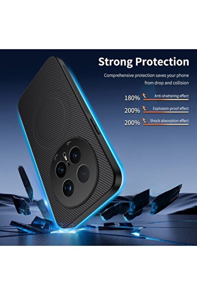 Generic Magnetic Case for Honor Magic 8 Pro 5G , Premium Twill Texture ，Fashion Shockproof Back Cover