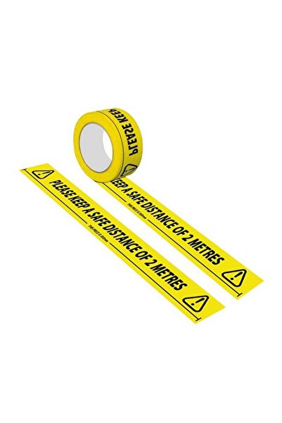 Generic Waterproof Warning Tape Yellow/Black 50 x 4.8centimeter