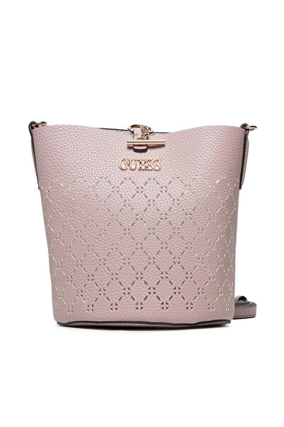 Guess Amara Bucket Bag, synthetic leather, textile, powder pink, HWXG8493010, for women, ...