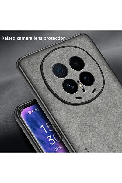 Generic Case for Honor Magic 8 Pro 5G , Premium Imitation Sheepskin Leather Texture，Shockproof Back Cover