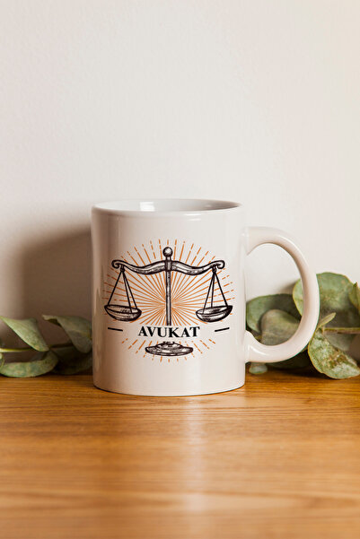 Ormira Konsept Adalet Terazisi ve Avukat Baskılı Kupa Bardak