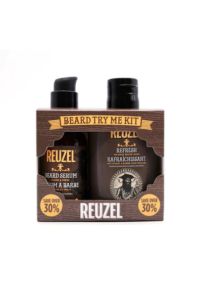 Reuzel Reuzel Try Me Kit Set: Cleansing and Freshening, Hydration, Serum, For Beard, 50 ml + Refresh f