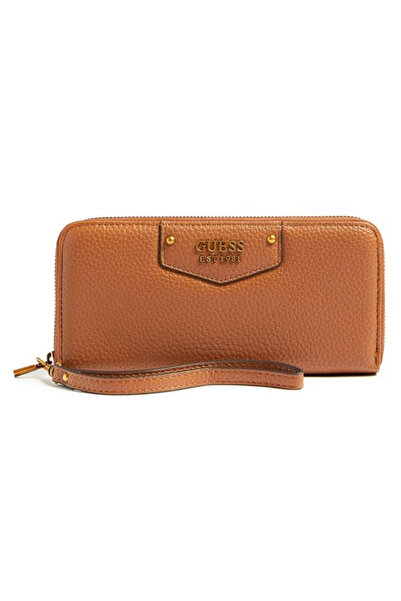 Guess , Guess, Textile Wallet, SLG Large Zip, SWEVB839046CAR, Brown, For Women
