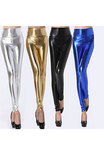 Genel Markalar B101429 Yülsek Bel Parlak Tayt