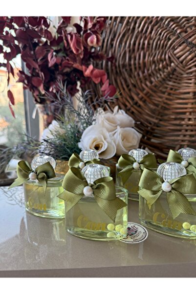 cacagift design Doğum-Mevlid Hediyelik Lüx Kurdelalı Bebek Kolonyası 10 adet