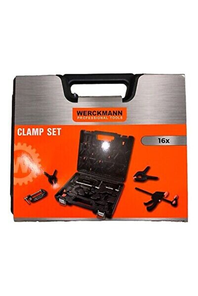 SokShop Set de cleme WERCKMANN Professional Tools cu 16 piese și cleme cu eli...