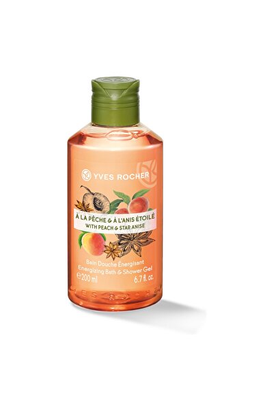 Yves Rocher , Peach Star Anise, Peach, Energising, Shower Gel, All Skin Types, 200 ml