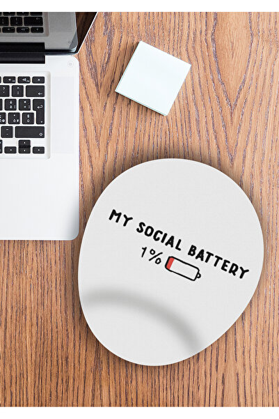 Ormira Konsept لوحة ماوس سوشال باتري مطبوع