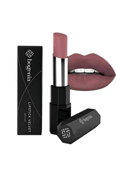 Bogenia أحمر شفاه مخملي كريمي مطفي من بوجينيا، 116/موكا