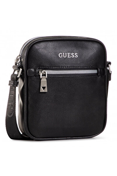 Guess Scala, Mini, Geantă crossbody din material textil, Negru, Pentru bărbați