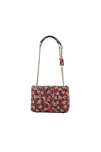 Guess Lola, Synthetic leather, Crossbody bag made of textile, Floral pattern,...