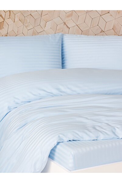 Madamca Ariel Bedding Set Blue(Light Blue)100% Cotton Double Bed Duvet Cover Set