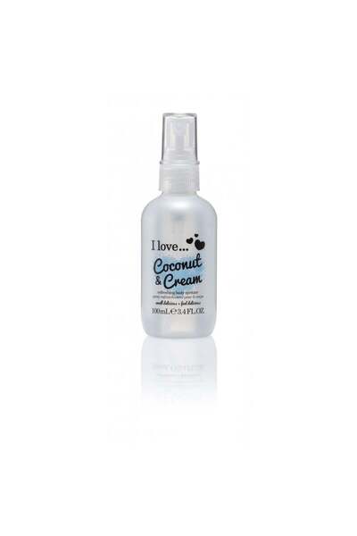 I Love , Coconut & Cream, Scented Spray, For Women, 100 ml