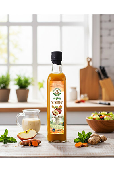 Mill & More Only Natural Products Organik Zencefilli Zerdeçallı Elma Sirkesi ...