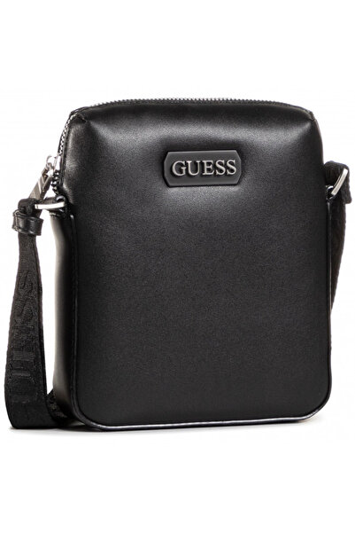 Guess Guess, Dan, Suport documente, Geantă crossbody din piele, Negru, Mini, ...