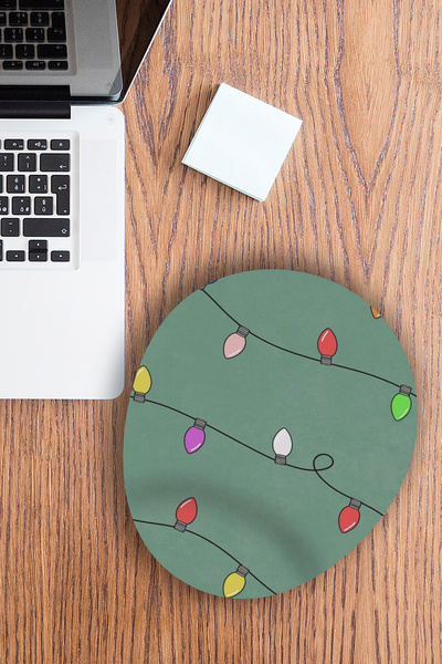 Ormira Konsept لوحة ماوس لعيد الميلاد مطبوع ذات طابع الضوء الملون