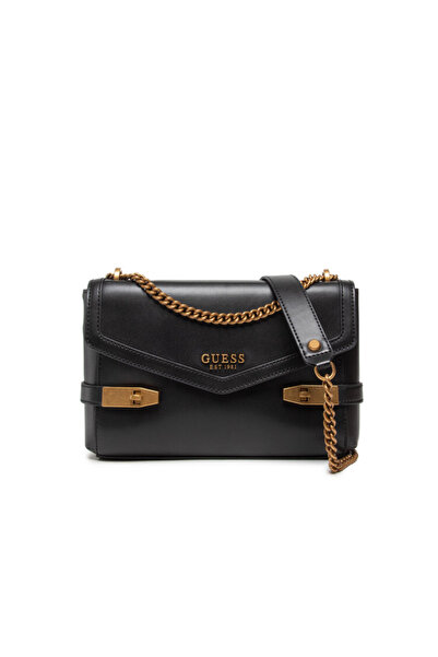 Guess , Zadie, Synthetic Leather, Textile Bag, Black, HWVB84, For Women, 27 x 18 x 6 cm