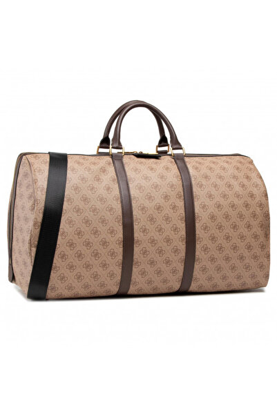 Guess , Vezzola Weekender, Textile Bag, Brown, For Women