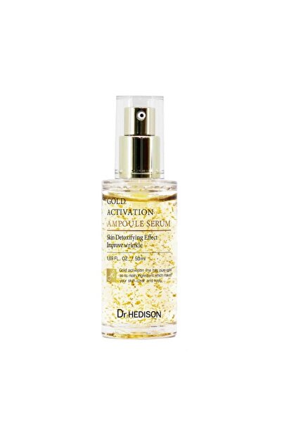 Dr. HEDISON Activare a aurului, aur de 24K, detoxifiant, ser, pentru față, 50 ml