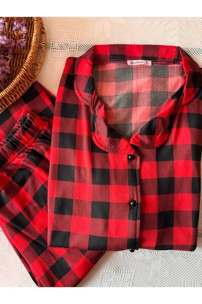 inspira lingerie Women's Buttoned Cotton Thin Sh Fleece-Lined Pajama Set