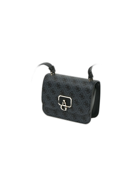 Guess , Cărbune, Geantă crossbody din material textil, Negru, 79780, 18,5 x 1...