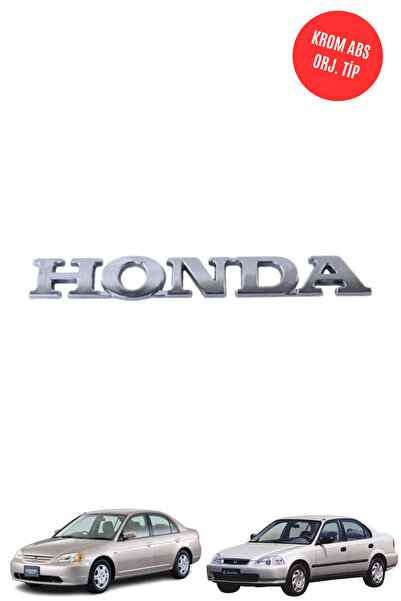 MEFAUTO Honda Civic Crv Accord Compatible Chrome Honda Trunk Lettering