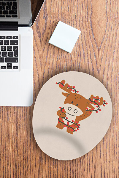 Ormira Konsept لوحة ماوس لرأس السنة الجديدة مطبوع مع ضوء الغزال