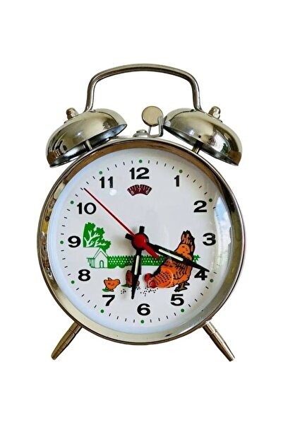 MOBGİFT Nostaljik Tavuk Tasarımlı Çalar Masa Saati
