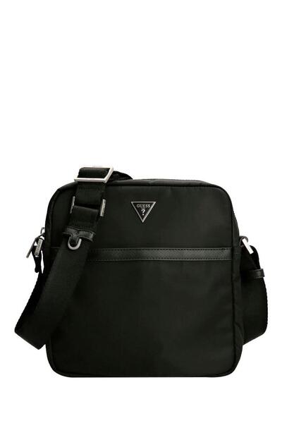 Guess Guess, Certosa, Poliuretan, Geantă textilă, Negru, HMECRNP2258BLA, Pent...