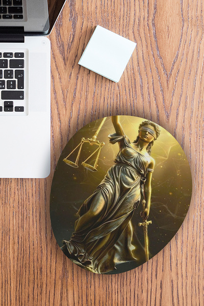 Ormira Konsept لوحة ماوس تمثال العدالة مطبوع