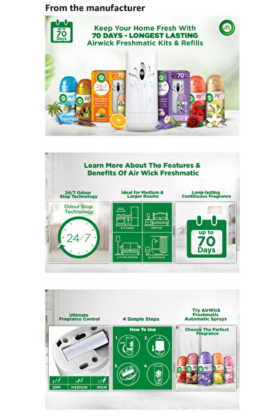 Air Wick Freshmatic Autospray Refill, Summer Berries, Eliminates Bad Odour 250 ml