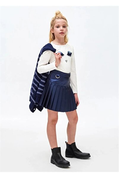 Kyex Girl's Transitional Printed Cotton Long Sleeve Bodysuit