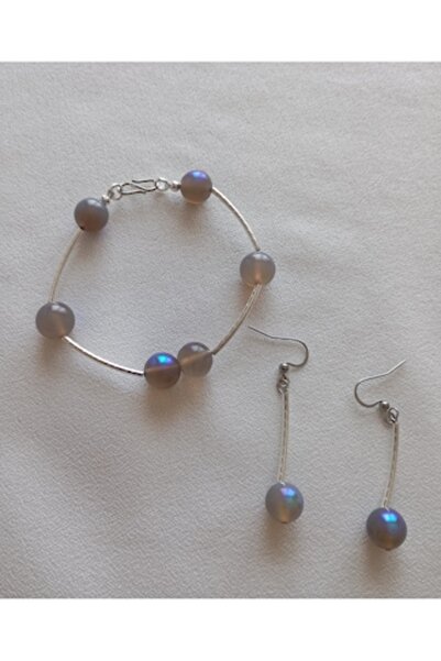 OEM Labradorite bracelet and earrings set (OEM)
