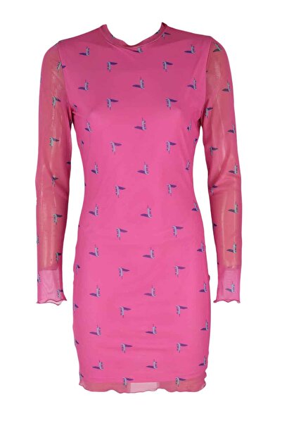 JJXX Carmine Rose Dress - S, Pink, 95% polyester, 5% elastane