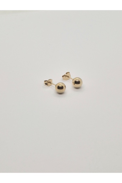 Set Stainless Steel Round (5 mm) Ball Earrings