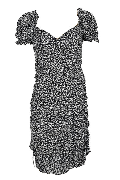 Jennyfer Laura Black Dress - XS, Black, 100% cotton